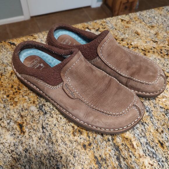 Simple Brown Slip-On Comfortable Slippers Shoes Size 10 - Picture 2 of 12